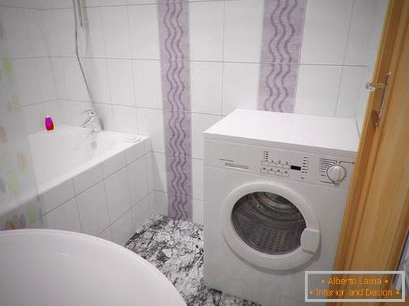 bagno con lavatrice design fotografico, foto 17