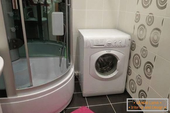 design del bagno con lavatrice, foto 29
