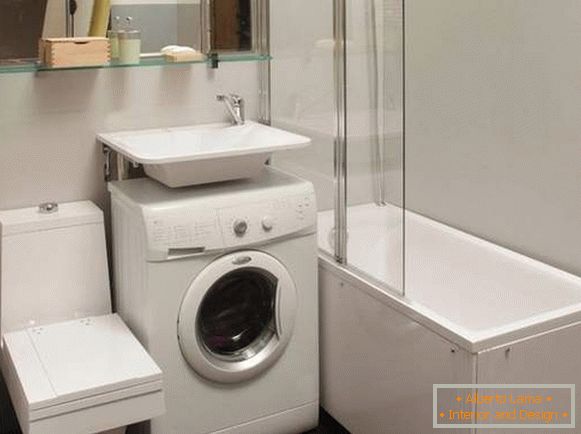 lavatrice nel design del bagno, foto 4