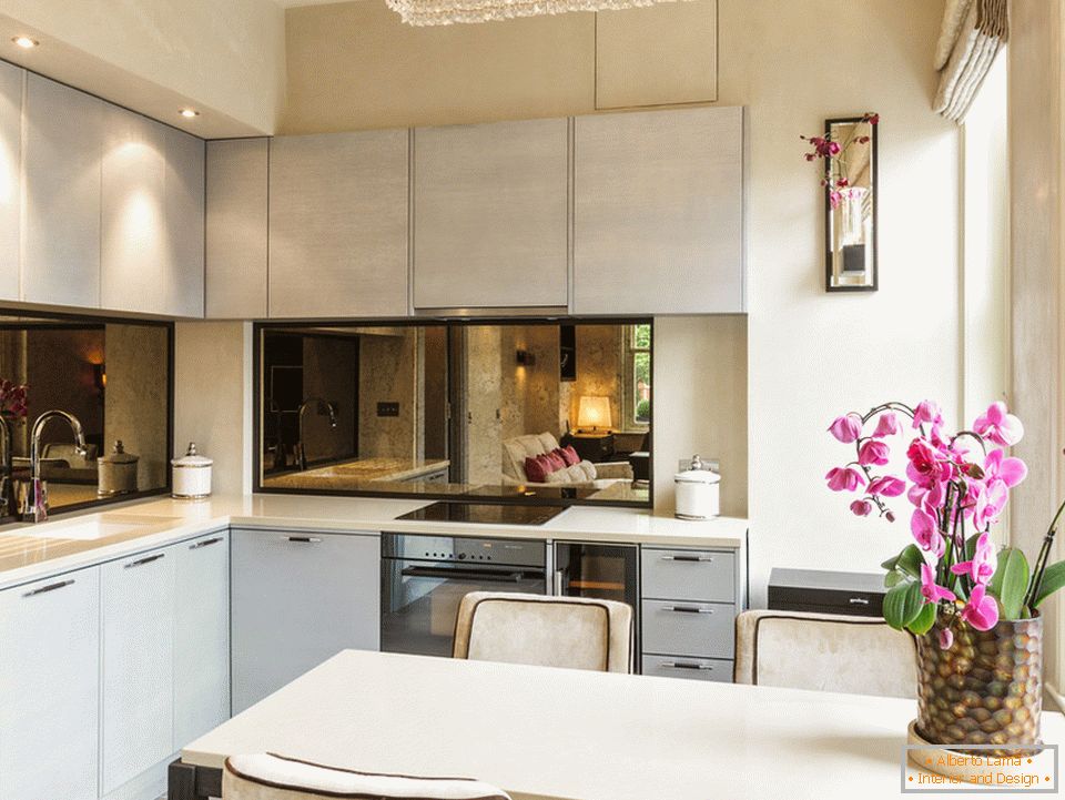 Cucina elegante appartamento di piccole dimensioni