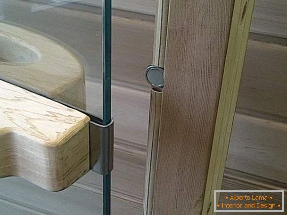 Raccordi per porte in vetro nella sauna - magneti