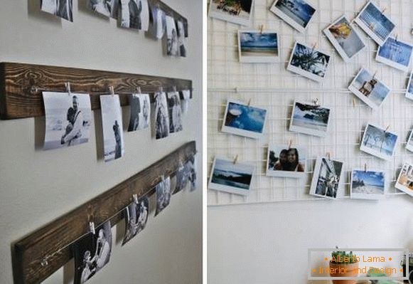 Come appendere una foto su un muro in un modo insolito