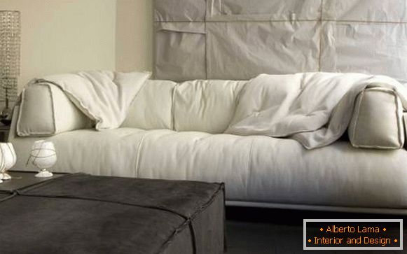 Come determinare la qualità del divano - imbottitura morbida verso il basso