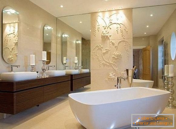 decorazione del bagno con intonaco decorativo, foto 47