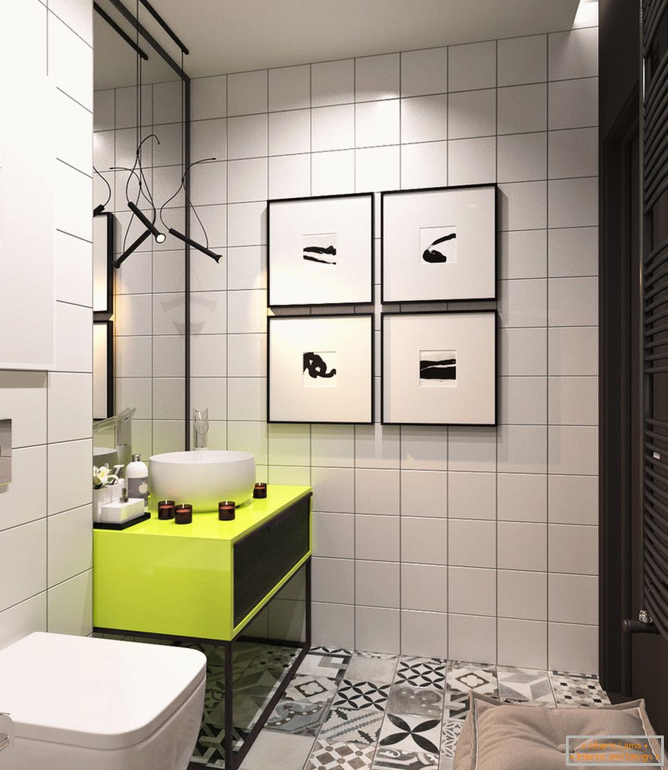 Luminoso design del bagno комнаты