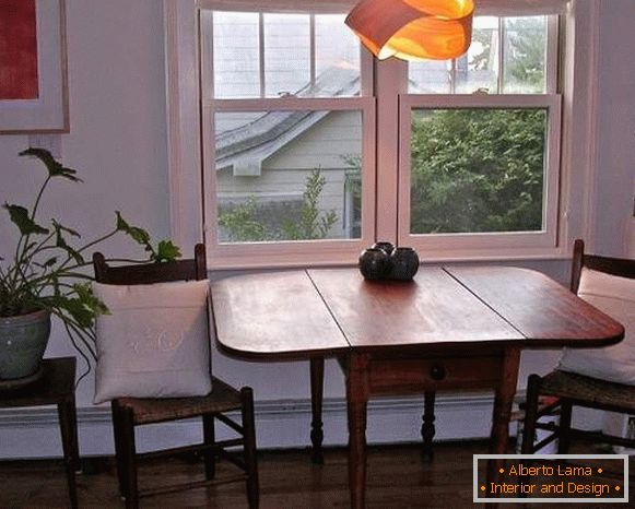 tavolo, cucina, pieghevole in legno, foto 28