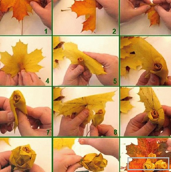 artigianato dalle foglie con le proprie mani, foto 23