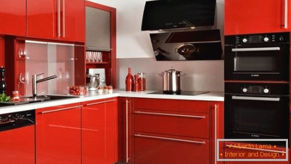 Red Black Kitchen foto 27