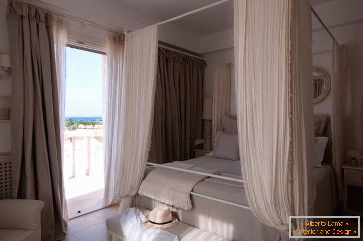 Design della camera da letto nell'hotel Borgo Egnazia