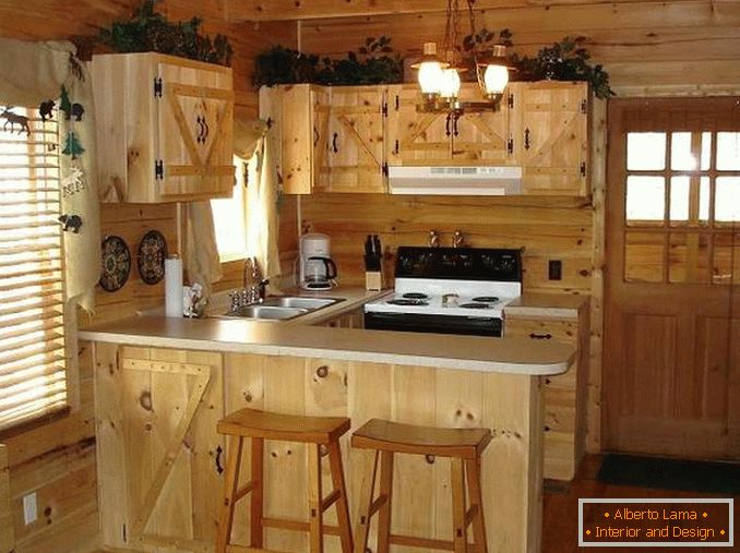 cucina in legno con le proprie mani, foto 19