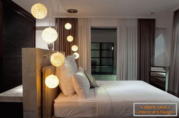 bellissimi lampadari per una camera da letto, foto 5
