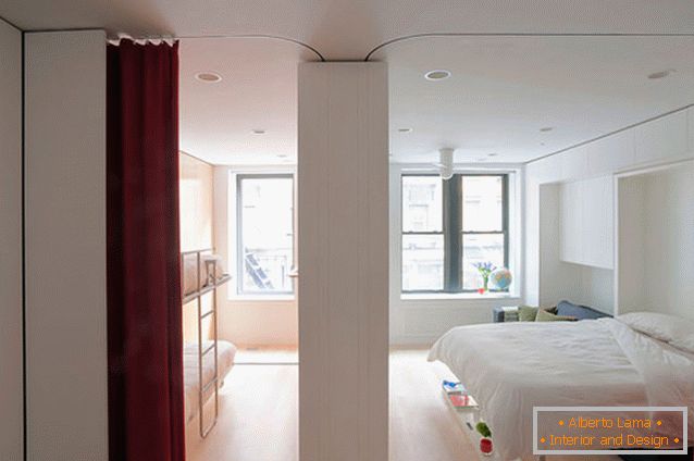 Trasformatore di appartamenti multifunzionali per camera da letto e per bambini a New York