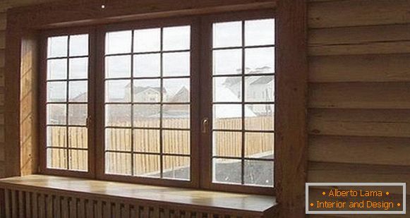 Finiture in legno per finestre all'interno della casa, foto 3