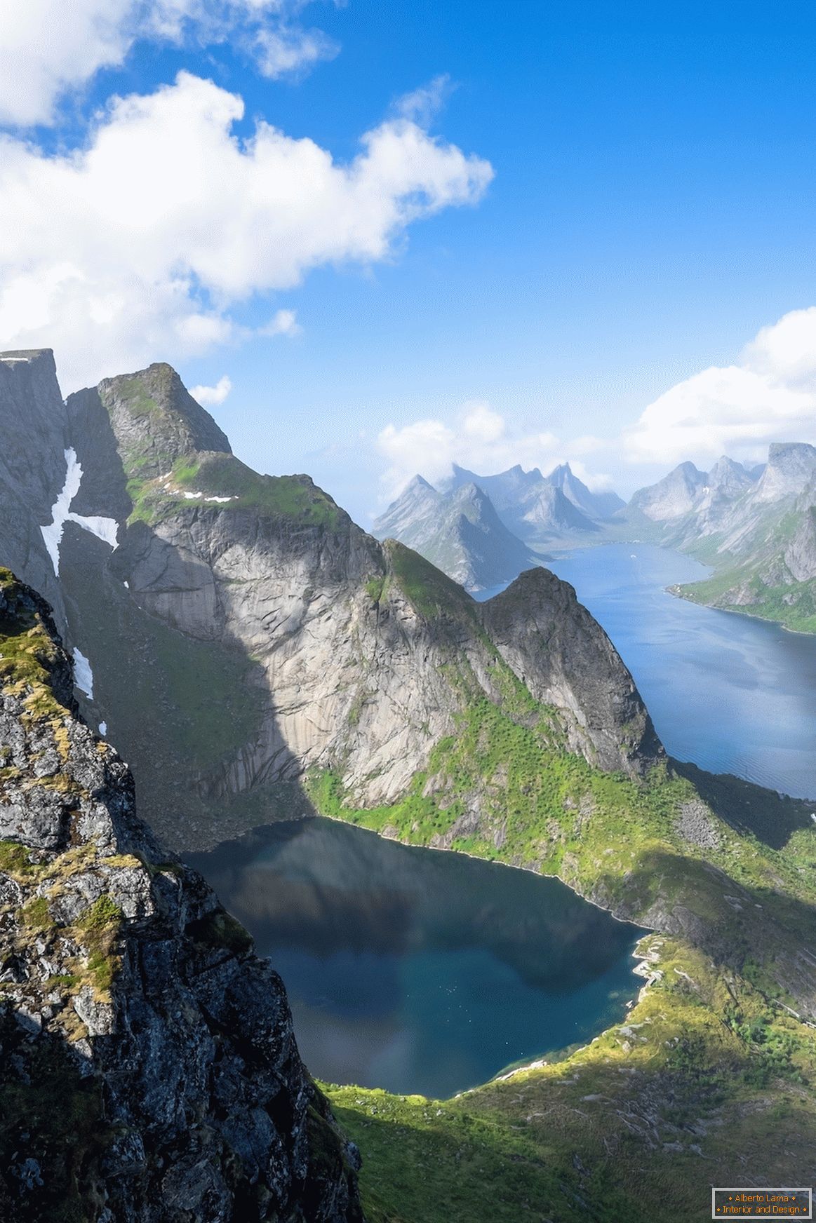 Norvegia da una prospettiva a volo d'uccello