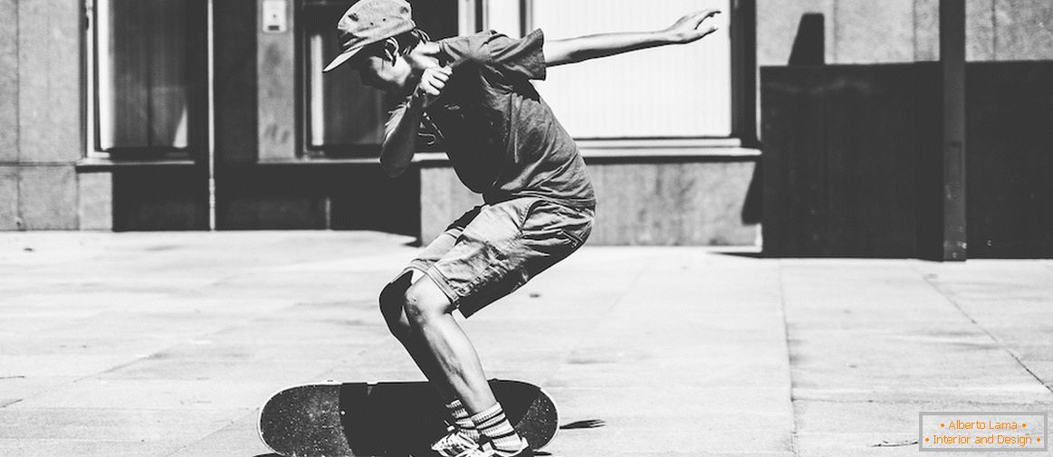 Il ragazzo con lo skateboard