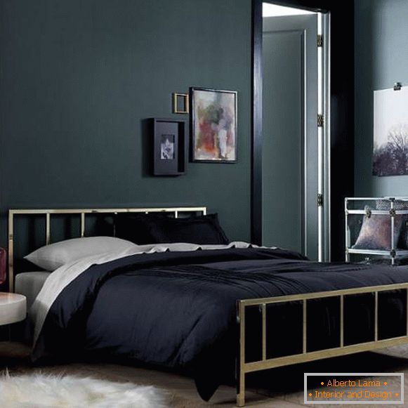 Design semplice ma ricco della camera da letto