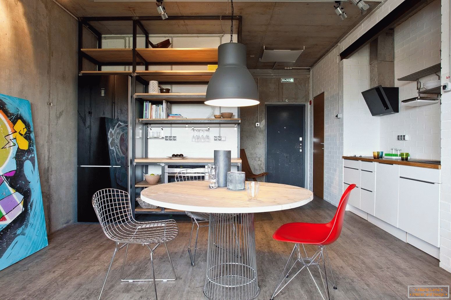 Sala da pranzo di appartamenti studio di design in Russia