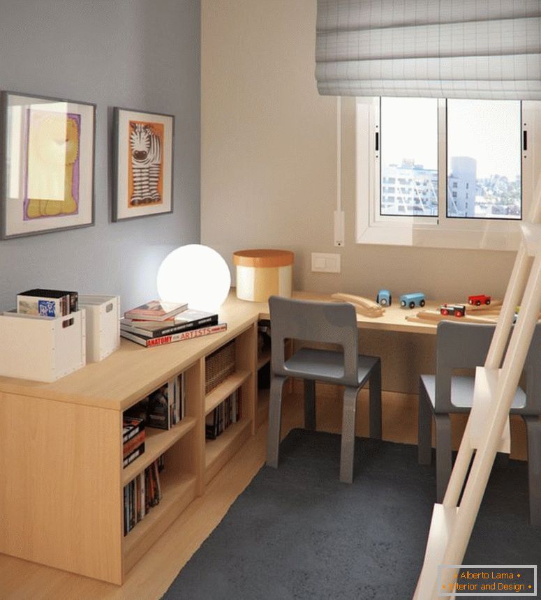 cool-kids-room-idee-con-legno-set-schema-idee-per-small-spazi-interior-design-for-children-camera da letto-decorazione-con-studio-tavolo-Unità-anche-due-posti- ispirazione