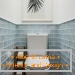 Piastrelle per mattoni nel design della toilette
