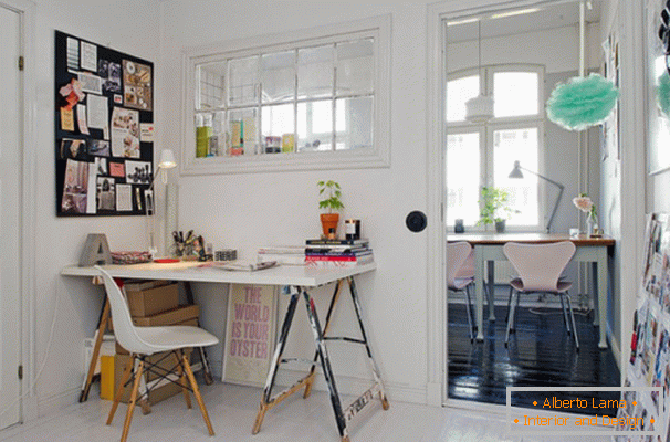 Studio di un piccolo appartamento a Stoccolma