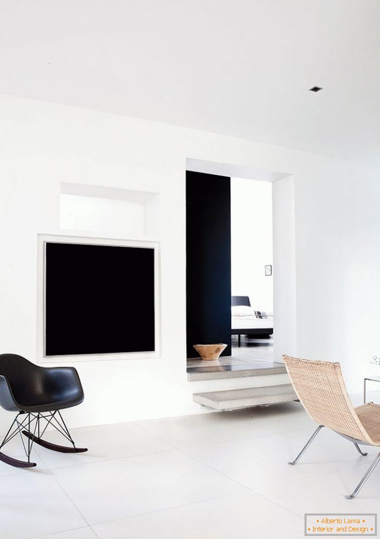 Progettazione di un piccolo appartamento in bianco e nero - фото 6