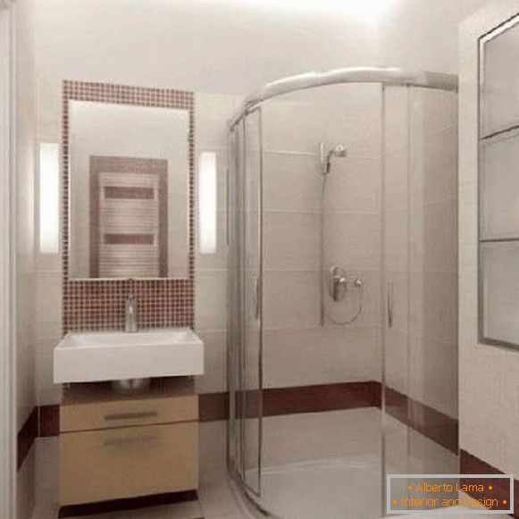riparazione di un piccolo bagno con doccia, foto 30