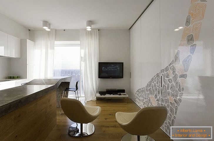 Un appartamento minimalista a Mosca in tutta la gloria del suo stile chic
