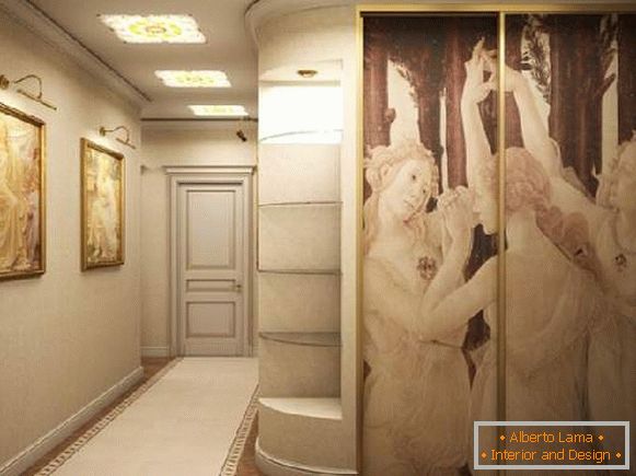 armadio in stile classico nel corridoio, foto 38