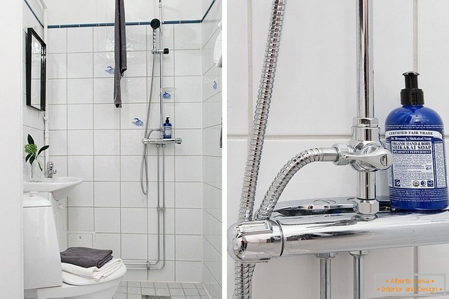 Design del bagno nell'appartamento