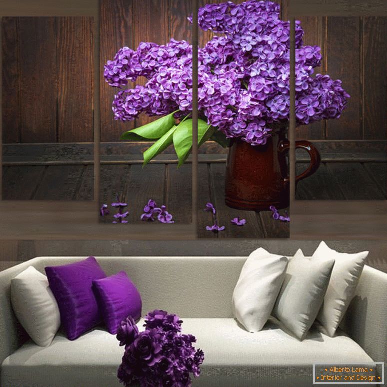 4pieces-moderno-home-decor-wall-art-picture-in-soggiorno-camera da letto-decor-viola-font-b-lilla