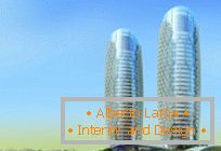 Struttura di protezione solare per grattacieli di Aedas