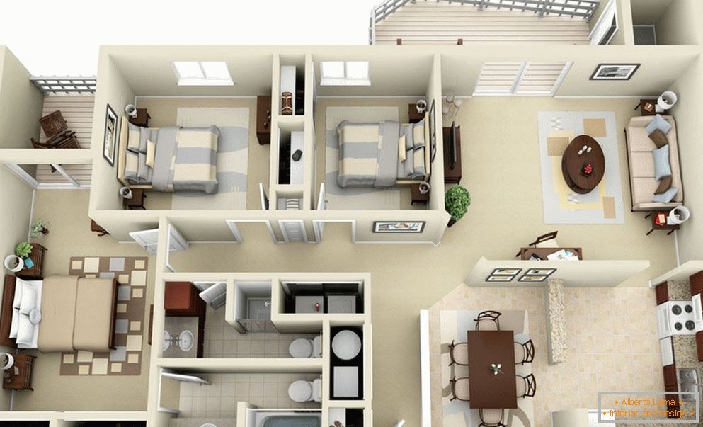 Soluzione di pianificazione для квартиры