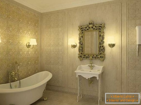 lampada da parete per un bagno in stile classico, foto 23