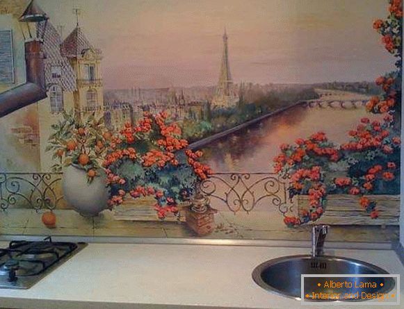 murale della cucina, foto 64