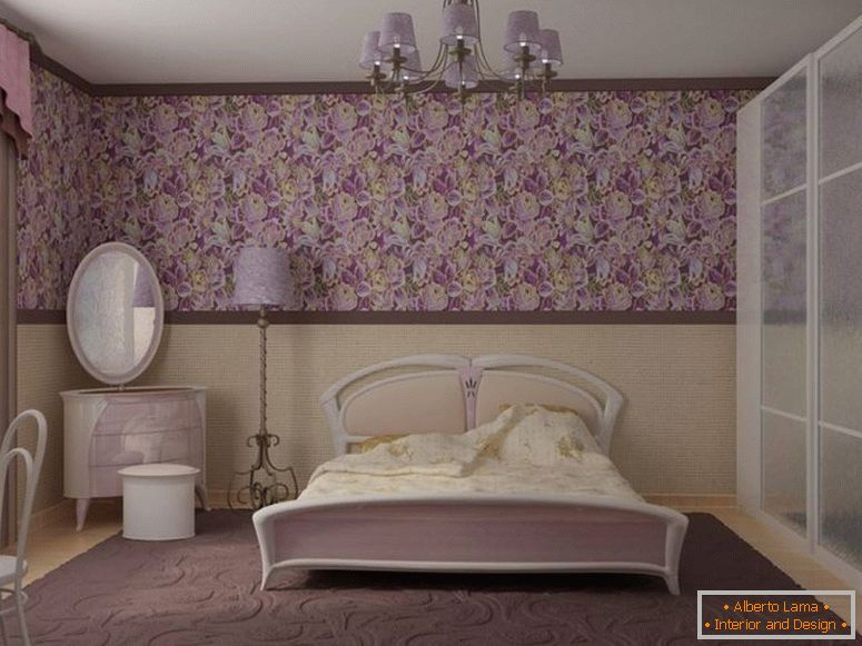 camera da letto-in-style-Provence in-hruschevke