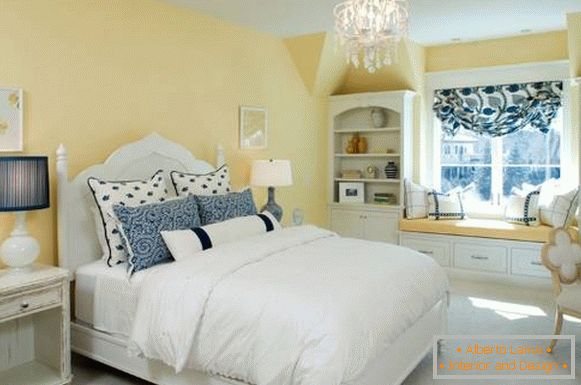 Piccola camera da letto in stile provenzale - idee di design
