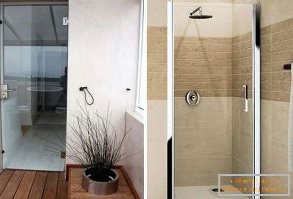Porte per doccia, vetro, cerniere - cabine fotografiche