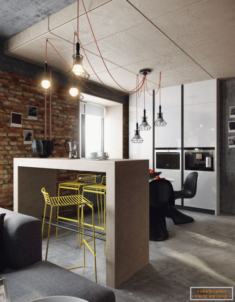 Progettare un due livelli-appartamento-in-the-style-loft7