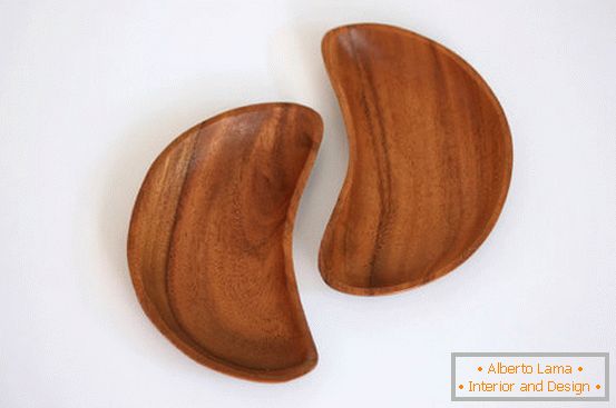 Piatti da portata in miniatura a forma di boomerang