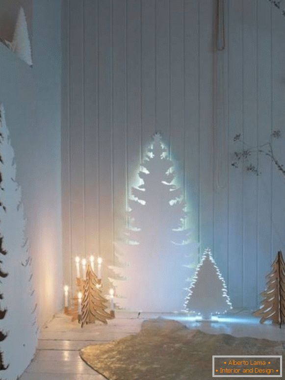 Decorazioni festive con strisce LED