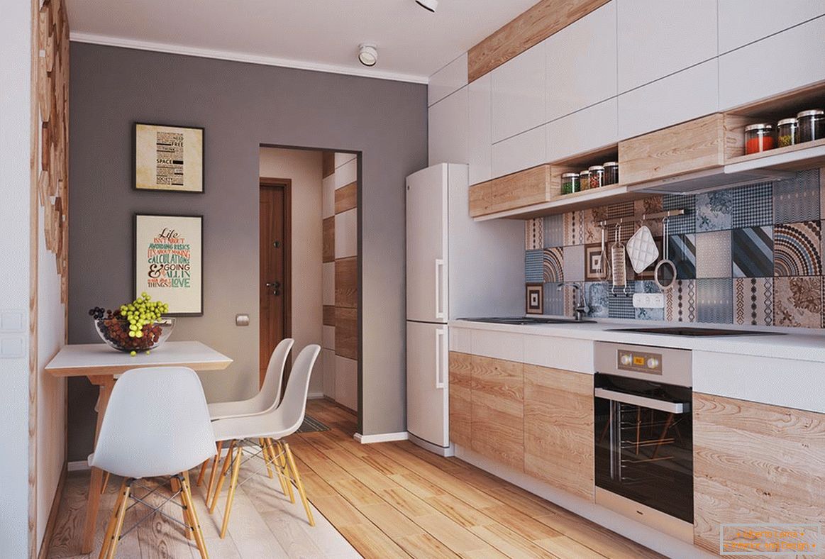 Cucina in un piccolo appartamento moderno
