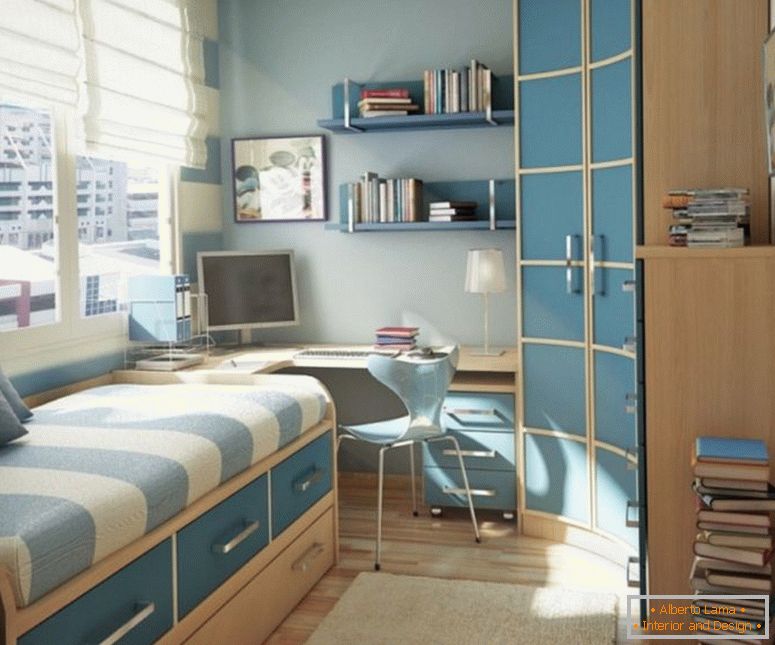 affascinanti-idee-per-teenage-camera da letto-decor-con-stretto-closet