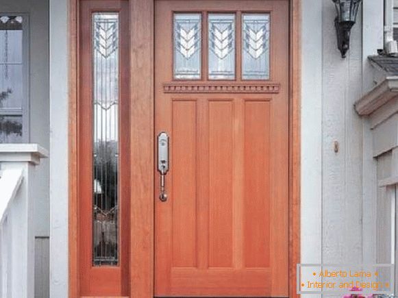 porte d'ingresso in legno per una casa privata, foto 8