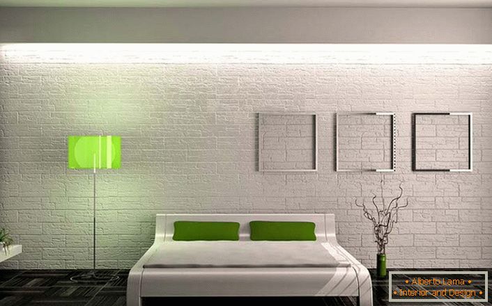 Camera da letto in stile minimalista - это минимум мебели и декоративных элементов. Не перегруженный интерьер оставляет спальню светлой и просторной.
