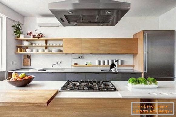 Design moderno della cucina di casa privata