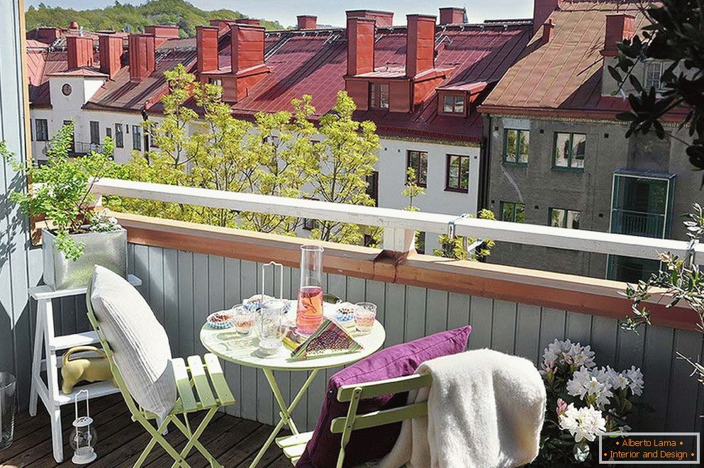 Terrazza con una bellissima vista