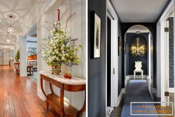 Design del secondo piano in una casa privata - foto di un bellissimo corridoio