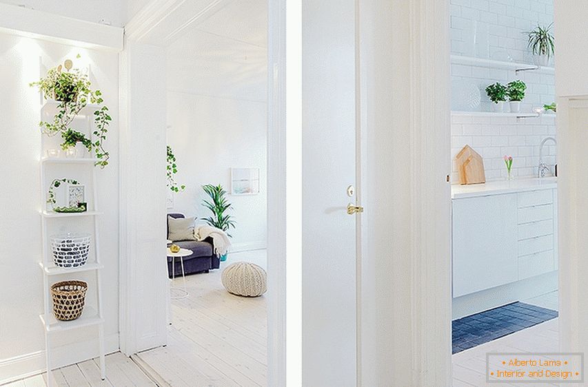 Interni eleganti di un appartamento svedese