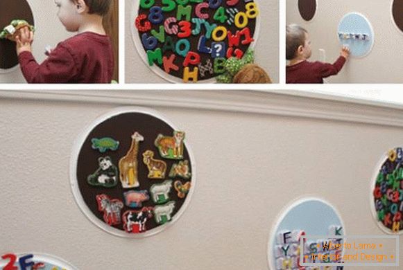 Usa i magneti nella stanza dei bambini