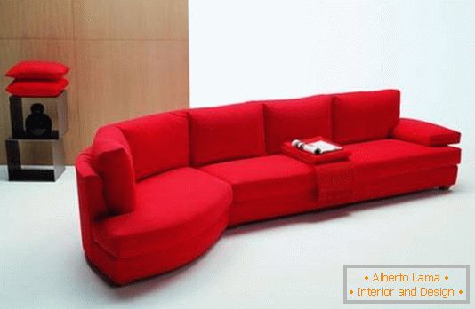 divano rosso-modulare